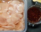 簡単スィートチリソース　ガリの生姜焼き作り方1写真
