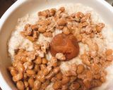 鯖缶18★オートミールレンチン納豆入り！作り方3写真