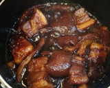 東坡肉風煮込み（豚の醤油煮豚皮入り）作り方5写真