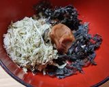 アオサととろろ昆布の梅汁作り方3写真