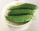 100均ネットで！干しゴーヤのじゃこ和え作り方1写真