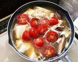 簡単ヘルシー☆きのことトマトのお味噌汁作り方10写真