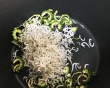 100均ネットで！干しゴーヤのじゃこ和え作り方5写真