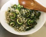 100均ネットで！干しゴーヤのじゃこ和え作り方6写真