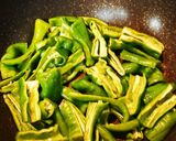 万願寺とうがらしのいためもの作り方2写真