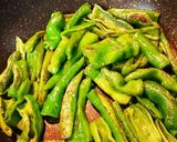 万願寺とうがらしのいためもの作り方3写真