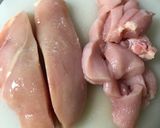 たっぷりバジルの柔らか胸肉マヨチリソース作り方1写真