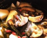 電気圧力鍋で作る手羽元と冬瓜の椎茸スープ作り方3写真