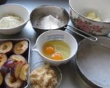 夏の終わりのスモモ(太陽)のケーキ作り方1写真