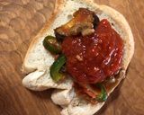 納豆と夏野菜のトマトソーストースト作り方2写真