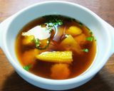 ヤングコーンの皮とヒゲでお味噌汁の出汁作り方7写真
