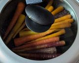 カラー野菜☆人参ステーキバター炒め作り方4写真