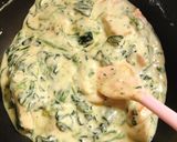 鮭とほうれん草のカレー風味クリームパスタ作り方15写真