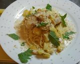 サクサク食感！ポテトとほたての秋パスタ作り方7写真