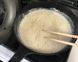 ワンパン濃厚明太クリームパスタ作り方3写真