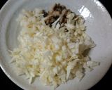 餃子の餡のキャベツはさみ包み焼き作り方1写真