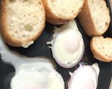 オニオンリングでまん丸目玉焼きトースト♪作り方4写真