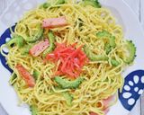 ランチに♪ゴーヤとベーコンの塩焼きそば作り方6写真
