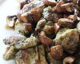 チキン＆マッシュルーム★バジルソース焼き作り方10写真