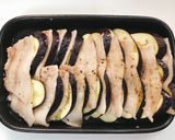 豚バラとナスの重ね焼きチーズ☆作り方4写真