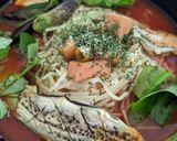 冷製トマトラーメン　夏野菜を添えて作り方3写真