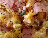 ベーコンと卵のふわとろずぼら丼作り方4写真