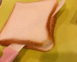 フライドチキン挟んだ、チーズホットサンド作り方1写真