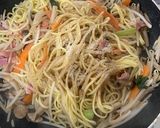 居酒屋っぽい味の和風塩焼きそば作り方3写真