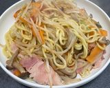 居酒屋っぽい味の和風塩焼きそば作り方4写真
