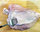 レンジで簡単！蒸し鶏の香味だれ作り方1写真