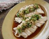 レンジで簡単！蒸し鶏の香味だれ作り方7写真