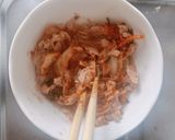 夏でもやみつき！キムチとツナの温そうめん作り方1写真