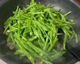 ささぎと豚バラ炒め作り方3写真