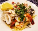 ペスカトーレ ビアンコ(魚介類のパスタ)作り方9写真