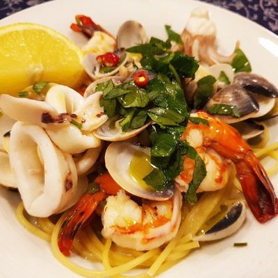 ペスカトーレ ビアンコ(魚介類のパスタ) by はんてぃち 【クックパッド