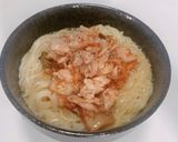 夏でもやみつき！キムチとツナの温そうめん作り方5写真