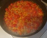 トマトとニンニクのスパゲティ作り方1写真