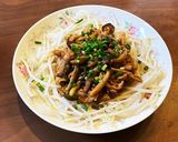 豚肉とキノコの甜麺醤炒め作り方4写真