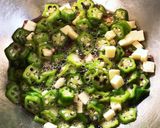 だし玉☆梅しそ納豆チーズのオクラ丼作り方5写真