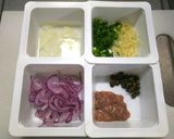 酢漬けニンニクで簡単◎サーモンのタルタル作り方1写真