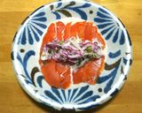 酢漬けニンニクで簡単◎サーモンのタルタル作り方3写真