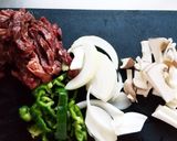 ♡牛焼き肉とキムチの贅沢スタミナ丼♡作り方1写真