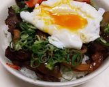 ♡牛焼き肉とキムチの贅沢スタミナ丼♡作り方5写真