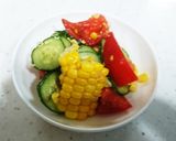 コーンとトマトの夏野菜サラダ☆作り方8写真