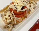 ポークソテー　野菜とチーズでイタリアンに作り方12写真