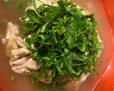 出汁をとった後の昆布と鰹節で煮た鶏肉作り方7写真