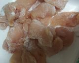 ヘルシーやわらか☆鶏むね肉の梅わさびドレ作り方3写真