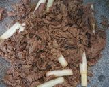 牛肉と白ネギの牛丼作り方2写真