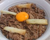 牛肉と白ネギの牛丼作り方3写真