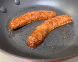 ホットドッグ　ソーセージ＆茹で卵作り方4写真